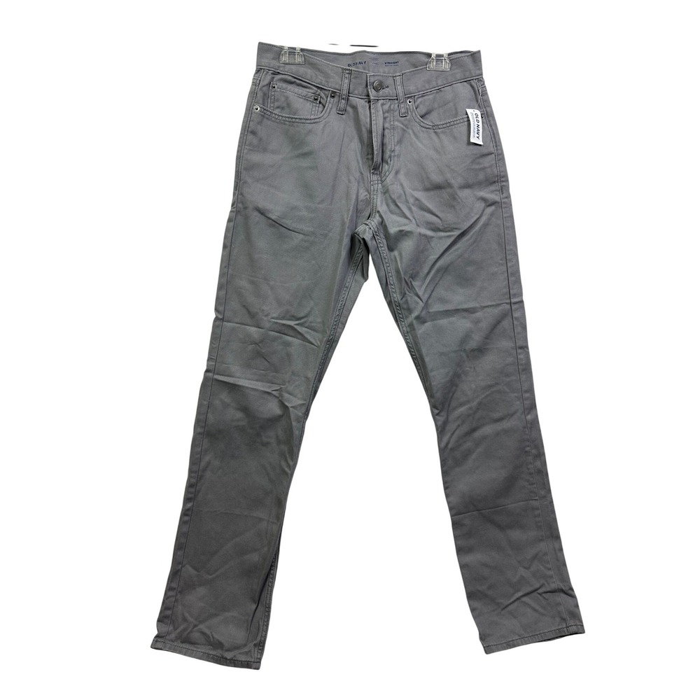 Old Navy Kids Straight Gray‎ Built-In Tough Pants Size 29x32